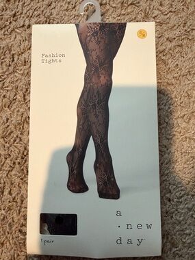 a.newday Black Lace Fashion Tights